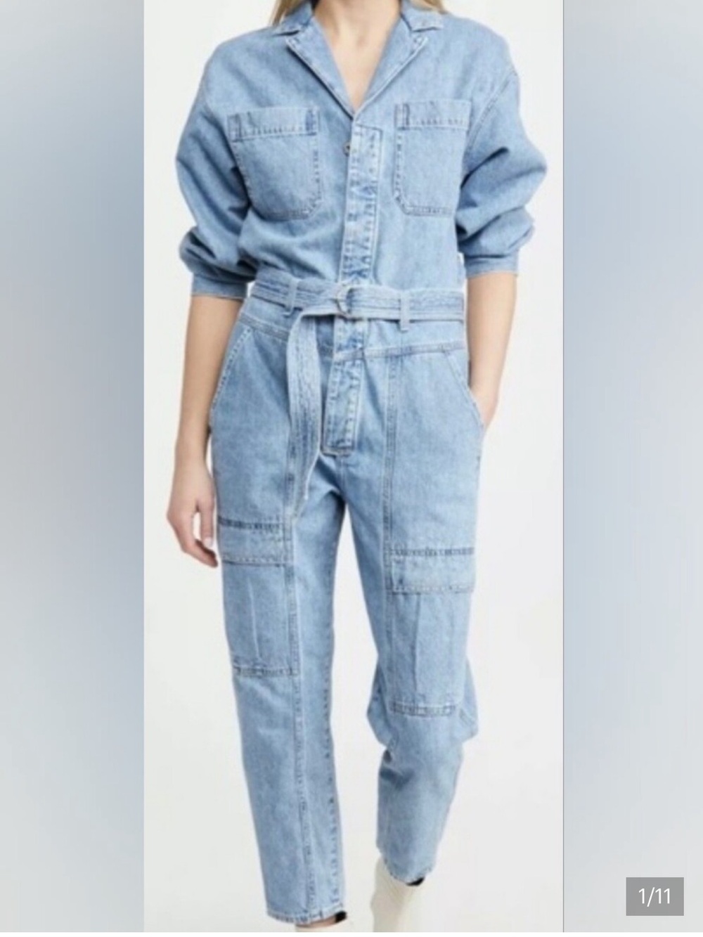 NWOT Citizens of Humanity Denim Utility Willa Jumpsuit in Size Small